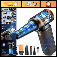 High-Speed Compressed Air Duster, Brushless Motor, 3-Speed Adjustable Cleaner picture