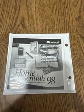 1997 Microsoft Home Essentials 98 New PC CD-ROM + Information Booklet + Money 98 picture