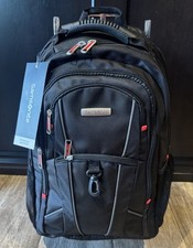 Samsonite Revell Executive Counsilor Backpack Black Laptop Pouch 77629-1041 NWT picture