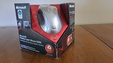 NIB Microsoft Wireless Laser Mouse 6000 Model 1052 Silver w receiver Box 2005 picture