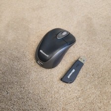 3D Microsoft Wireless Notebook Optical Mouse 3000 MSK-1056 w/ USB Receiver picture