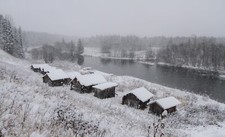 Landscape winter snow Custom Gaming Mat Desk picture