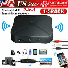 2in1 Bluetooth Transmitter Receiver Wireless Adapter TV Home Stereo A2DP Audio picture