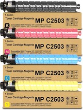 Compatible w/ Ricoh MP C2503 C2504 C2003 Toner Set 4 Pack w Chip High Yield picture