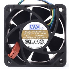 2pcs AVC DS06025B12U P011 60mm 6cm DC 12V 0.70A Pwm server inverter cooling fan picture