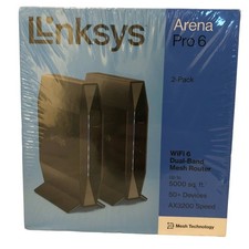 Linksys Arena Pro 6 WiFi Dual Band Mesh Router 2 Pack AX3200 System Brand picture