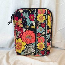 Vera Bradley Provencal Quilted Tablet Tech Sleeve Floral Navy Padded Case picture