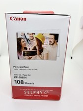 Canon KP-108IN SELPHY CP Color Ink/Paper Set Glossy 4x6 108 Sheets picture