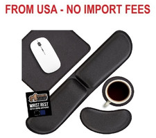 GORILLA GRIP Silky Memory Foam Keyboard Wrist Rest and Mouse Pad for Computer, E picture