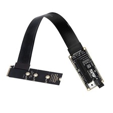 M.2 NVMe M-Key Right Angle 90° PCIe Extension Cable 30cm for Graphics Card Adapt picture
