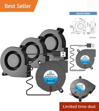 Mini 50mm USB Blower Fan – Powerful, Silent Cooling for Electronics - 4PCS picture
