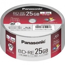 30 Pack in Spindle Panasonic BD-R 25GB 2x Inkjet Printable Rewritable Bluray F/S picture