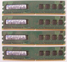 Lot of 4 Samsung M378T2863EHS-CF7 4GB (4x1GB) DIMM 800 MHz DDR2 SDRAM Memory  picture