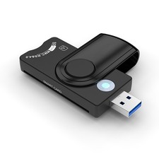 DOD/CAC/Citizen/Goverment ID USB Card Reader Bank/SIM Card Adapter For Windows D picture
