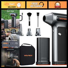 Compressed Air Duster with 2 Swappable Batteries & Carry Case - Cordless Cleaner picture