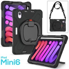 For Apple iPad Mini 6 5 4 Rotating Shockproof Handle Grip Carry Tablet Case picture