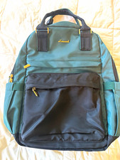 Lovevook 15 in Laptop Backpack w/ Built-In USB Port, Padded, Green/Black picture