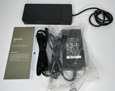 WD19 Dell K20A Docking Station HDMI Dual DisplayPort K20A001 180W w/ AC Adapter picture