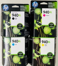 New Genuine HP 940XL Black Color 4PK Ink Cartridges Officejet Pro K5400 K550 picture