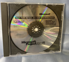 MICROSOFT PROJECT 2000 CD-ROM Genuine with Product Key picture