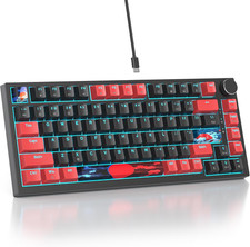75 Percent Keyboard Gasket-Mounted with Sound Absorbing Pads, 82-Key Compact Wir picture
