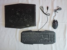 Moojay C52 Gaming Cooler & Pro Havit Wired Keyboard w. Mouse - Open Box, Tested picture