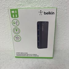 Belkin 4-Port USB 3.0 Hub Hot To 10x Speed F4UO58tt New In Sealed Box 🔥🔥🔥🔥🔥 picture