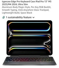 typecase Edge Pro Keyboard Case iPad Pro 13'' M5 2025/M4 2024, Ultra Slim picture