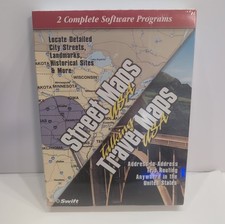 Swift Software Street Maps USA Talking Travel Maps Windows 95 New Sealed Big Box picture
