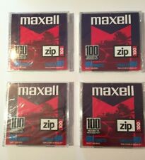 4 Sealed Maxell Zip 100MB Disk IBM Formatted 580005 New Blank Disc Drive PC picture