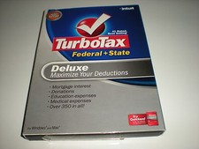 Turbotax 2007 Deluxe with state. Ugly Box. New sealed blemished box. picture