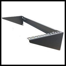 Black 4U Steel Wall Mount Rack for Network Equipment - Durable with Hardware picture