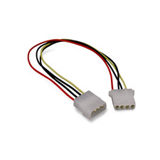 1ft 4 Pin Molex Cable Male to Female - Multi picture