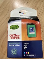 Genuine Office Depot HP 97 Tri-Color 309-985 Ink Cartridge New Sealed EXPIRED picture
