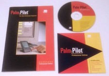 RARE VINTAGE - PALM PILOT PROFESSIONAL EDITION 1997 HANDBOOK MANUAL & CD ROM picture
