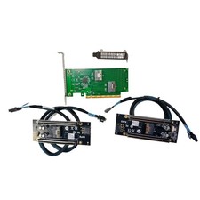 Built-in SFF-8654 SlimSAS To 4Port PCIe X16 X4X4  2*PCIe 4.0 Slot Adapter +Cable picture