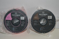 HATCHBOX PLA 3D Printer Filament 3.00mm 1kg Wood Pink Spools 2 Pack New picture