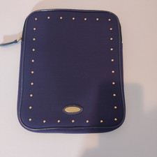 Tablet Carrying Case Bag Vertical Tahari Designer W Bling Gold Studs 8