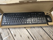 Open Box AMAZON BASICS ULTRA PREMIUM WIRELESS KEYBOARD AND MOUSE COMBO BLACK picture