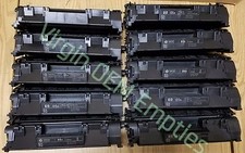 10 Virgin Genuine Empty HP 05A Laser Toner Cartridges  CE505A picture