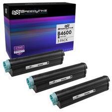 Speedy Compatible 3PK Okidata 43502001 Type 9 High Yield Black Toner B4600 B4550 picture