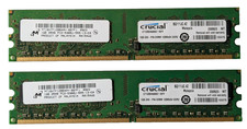 Crucial Computer Memory DDR2 667 MHz PC2-5300 1Gb x 2 - CT2KIT12864AA667 - 8400 picture
