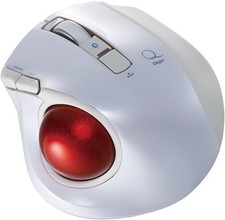 Nakabayashi Digio 2 Q Small Trackball Bluetooth Mouse Quiet 5 Button 48378 White picture