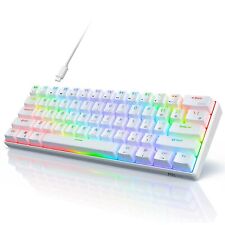 Rk61 Wired 60% Mechanical Gaming Keyboard Rgb Backlit Ultra-Compact Hot-Swappa picture