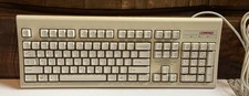 Vintage Compaq KB-3923 PS/2 Keyboard US Government Surplus Retro Cord PC 10 Key picture
