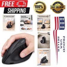Rechargeable X9 Pro Silent Ergonomic Mouse - Tri-Mode with 12800 DPI Sensitivity picture