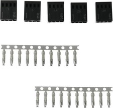 5 Set Female 4-Pin PWM Fan Connector Kit - 5Pcs 4 Pin 4Pin PWM Fan Female Connec picture