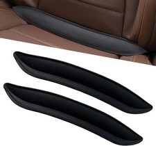 2 Pack Car Seat Gap Filler Universal Soft Foam Gap Stopper/Catcher - Black picture