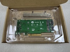 HPE SATA M.2 Dual Drive PCIe Riser Card 759238-001 759505-001 dual brackets picture