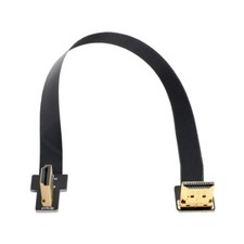 Cablecy  CYFPV Dual 90 Degree Right-Up Angled HDMI Type A Male to Male FPC Cable picture